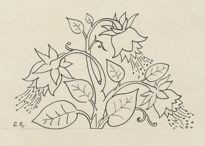 Blommande buske av Leo Gestel
