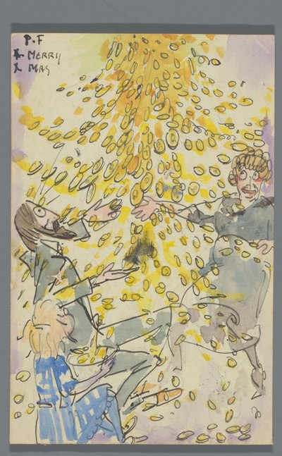 Postkarte an Jan Ponstijn av Leo Gestel