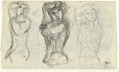Tre nakna kvinnor av Leo Gestel