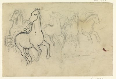Galopperande hästar av Leo Gestel