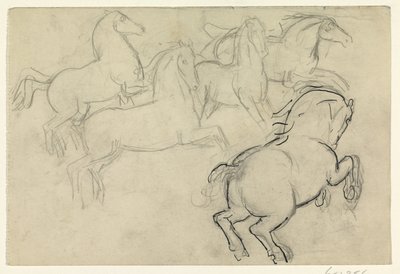 Galopperande hästar av Leo Gestel