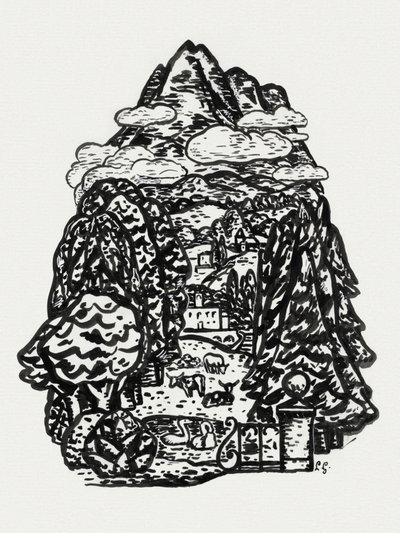 Bergslandskap (ca 1891–1941) av Leo Gestel