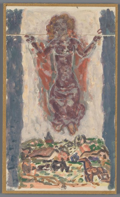 Design för band av: Karl Baarslag, S.O.S., [1936-1937] av Leo Gestel
