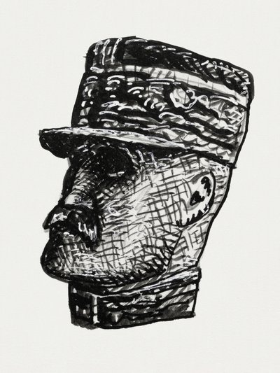 Porträtt av Ferdinand Foch (ca 1891–1941) av Leo Gestel