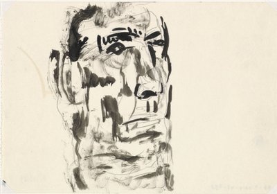 Porträtt av man Utan titel av Leo Gestel