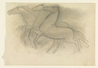 Löpande hästar av Leo Gestel