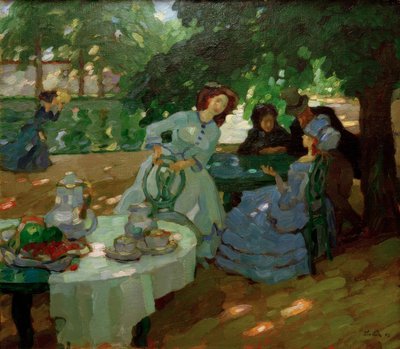 Frukost utomhus av Leo Putz