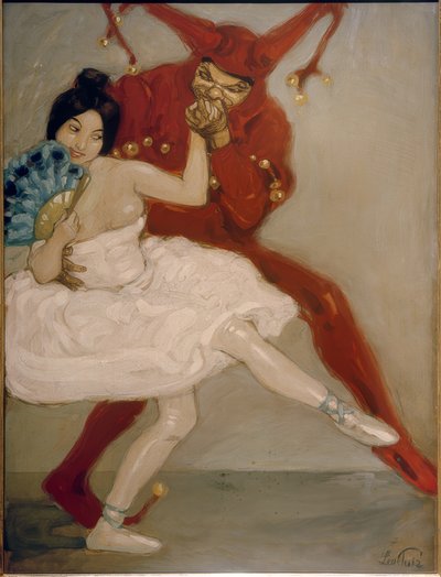 Till Eulenspiegel och balettdansös av Leo Putz