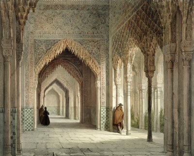 Rättssalen i Alhambra, Granada, 1853 av Leon Auguste Asselineau