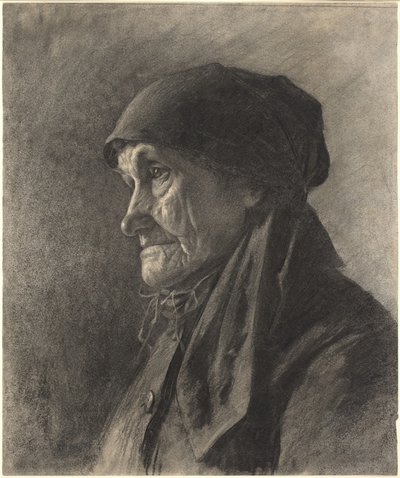 En äldre bondekvinna av Leon Augustin Lhermitte
