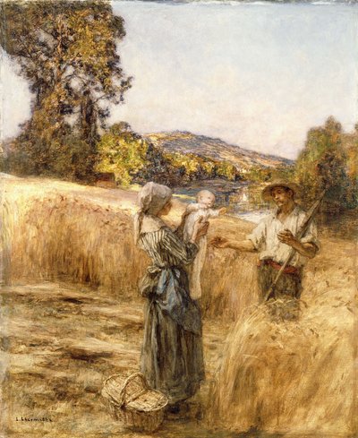 Kvällsmåltid, av Leon Augustin Lhermitte