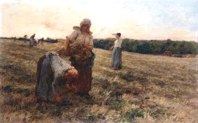 Gleaners at Sunset, 1889 av Leon Augustin Lhermitte
