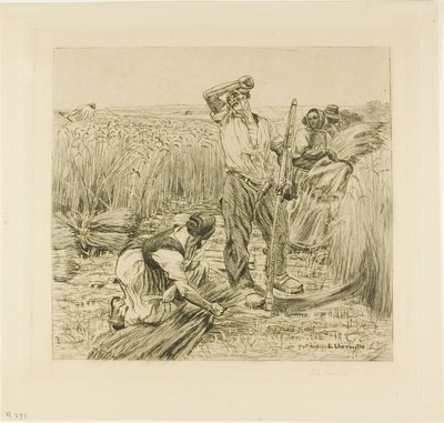 Skörda av Leon Augustin Lhermitte