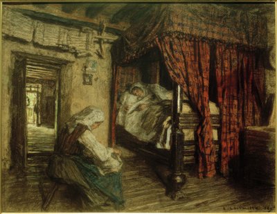 Interiör av Leon Augustin Lhermitte