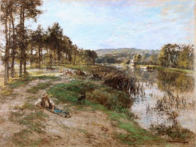 På stranden av Marne, 1904 av Leon Augustin Lhermitte