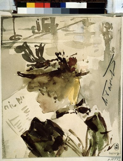 En kvinna som läser av Leon Bakst
