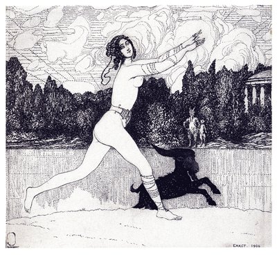 Ett stöd till Vision Magajine Zo och målning 1906. 4, 1906 av Leon Bakst