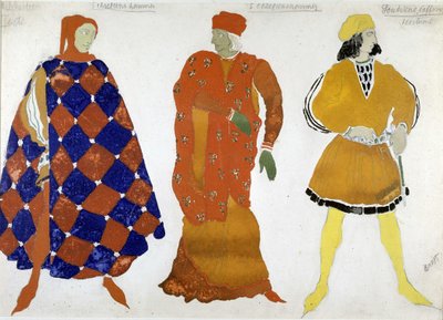 Bakst kostym för "Martyren från San Sebastian" av Leon Bakst