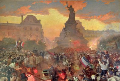 Karneval i Paris till den ryska flottans ära, 5 oktober 1893, 1900 av Leon Bakst