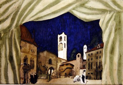 Design för The Marchioness Hunting av Leon Bakst
