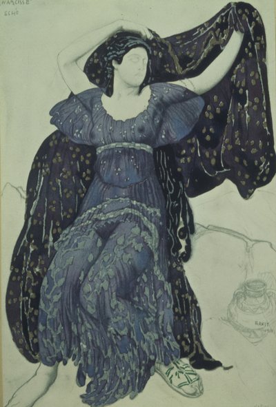 Nymfeko. Kostymdesign för baletten Narcisse av N. Tcherepnin, 1911 av Leon Bakst