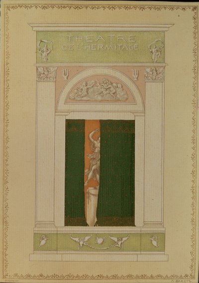 Playbill-omslag för samtida balett, 1902 av Leon Bakst