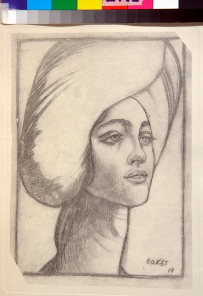 Porträtt av Madame T av Leon Bakst