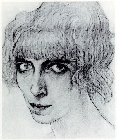 Porträtt av Marchesa Luisa Casati, 1912 av Leon Bakst