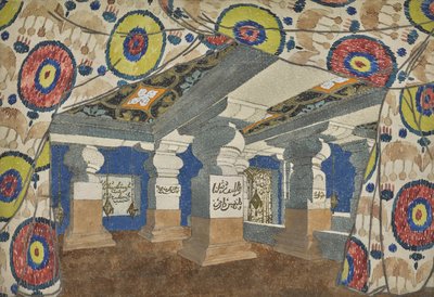 Scenografi för revyn Aladin, eller den underbara lampan, 1919. av Leon Bakst