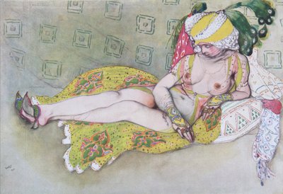 Den gula sultanens fru, 1916 av Leon Bakst