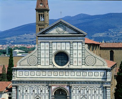Utsikt över Santa Maria Novella, ca 1450-70 av Leon Battista Alberti