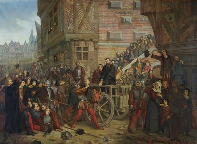 Tortyr av Etienne Dolet (1509-46) av Leon Charles Adrien Bailly