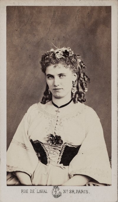 Porträtt av Christine Nilsson 1843-1921. av Leon Cremiere