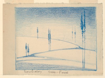 Snölandskap (studieformulär) av Leon Dabo