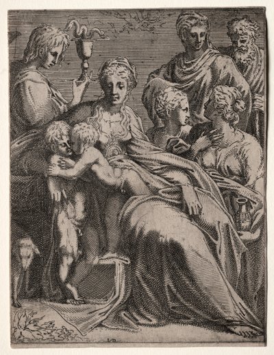 Heligt samtal, 1540-talet. av Leon Davent