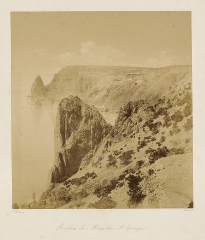 Klipporna vid S:t Georges kloster (Rochers du Monastere St. Georges) av Leon Eugéne Méhédin