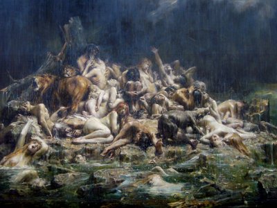 Syndfloden av Leon Francois Comerre