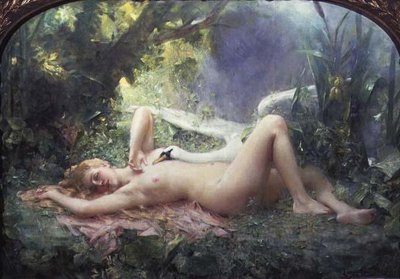 Svanens triumf av Leon Francois Comerre