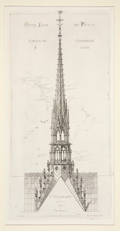 Notre Dame de Paris: Pil i ram och bly av Leon Gaucherel