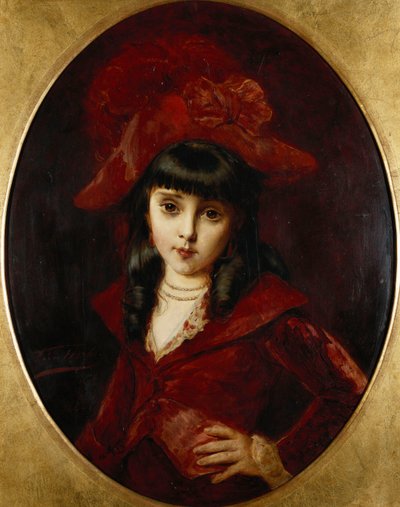 Den röda klänningen, 1881 av Leon Herbo