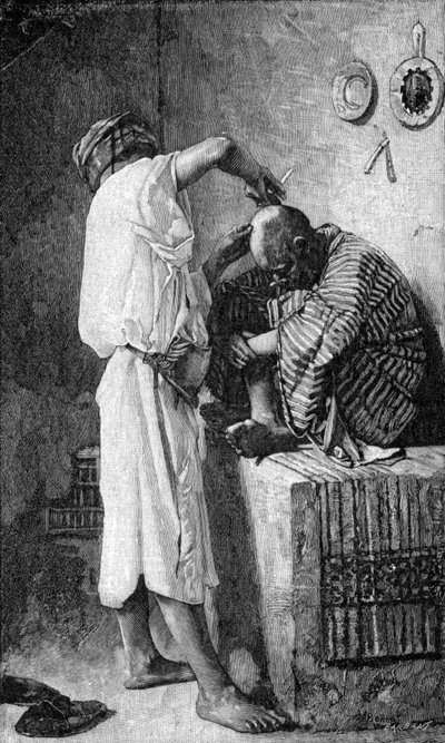 En barberare i Istanbul av Leon Joseph Florentin (after) Bonnat