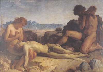 Adam och Eva hittar Abels kropp av Leon Joseph Florentin Bonnat