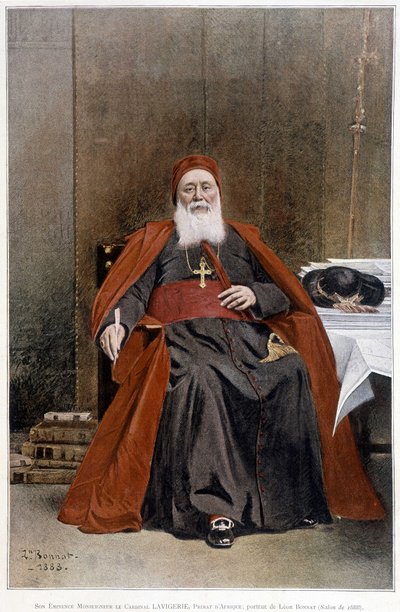 Kardinal Lavigerie, primat av Afrika. Porträtt gjord av Leon Bonnat (salong 1888). av Leon Joseph Florentin Bonnat