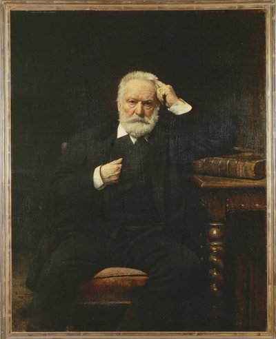 Poeten Victor Hugo år 1879 ... (målning på duk) av Leon Joseph Florentin Bonnat
