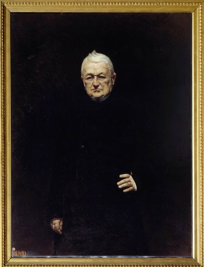 Porträtt av Adolphe Thiers (1797-1877) Republikens president Målning av Leon Joseph Bonat (1833-1922) 1800-talets sön. 1,15x0,92 m. av Leon Joseph Florentin Bonnat
