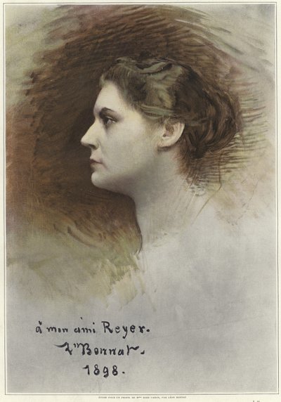 Studera för en profil av Rose Caron av Leon Joseph Florentin Bonnat