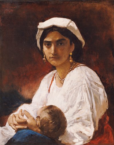 Banditens fru, 1872 av Leon Joseph Florentin Bonnat