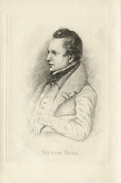 Porträtt av Victor Hugo 1802-1885 av Leon Noel