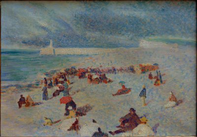 Strandscen av Leon Pourtau