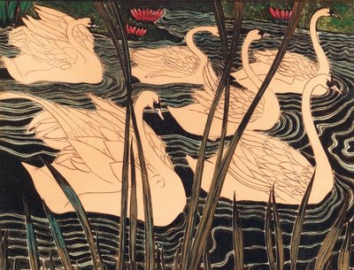Svanar, c. 1900. av Leon Spilliaert